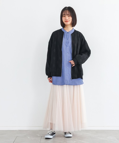 n'OrLABEL（ノアールレーベル）の「『幾何柄レースブルゾン』（ブルゾン・レディース・オフホワイト/ブラック・FREE）」の17枚目の写真