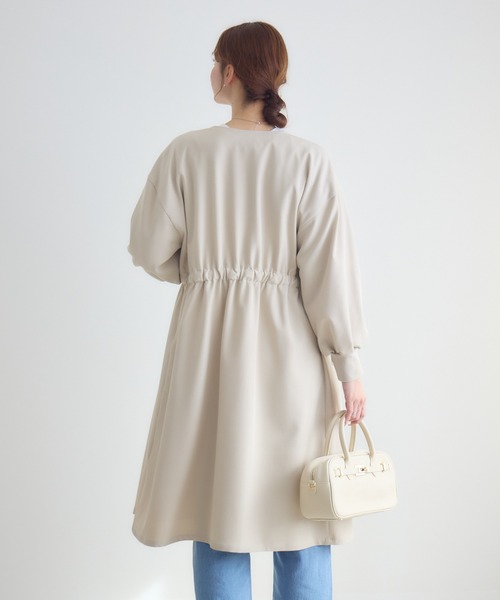 KATHARINE ROSS(キャサリンロス)の「【PILLINI/ピリーニ】ウエストドロストコート(トレンチコート・レディース・チャコールグレー/アイボリー・FREE)」の16枚目の写真