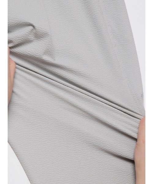 FLAT（フラット）の「FLAT ユーティリティーシャツ 半袖 ウォッシャブル ストレッチ ドライシアサッカー 無地（Tシャツ/カットソー・メンズ・ライトグレー/ネイビー・S/M/L）」の12枚目の写真