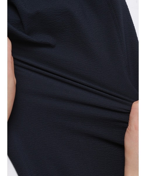 FLAT（フラット）の「FLAT ユーティリティーシャツ 半袖 ウォッシャブル ストレッチ ドライシアサッカー 無地（Tシャツ/カットソー・メンズ・ライトグレー/ネイビー・S/M/L）」の22枚目の写真