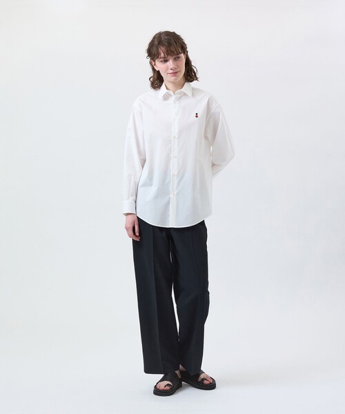 MACKINTOSH PHILOSOPHY(マッキントッシュ フィロソフィー)の「【WEB&一部店舗限定】バッキンガムベア ワッペンレギュラーカラーシャツ(シャツ/ブラウス・レディース・ブルー系その他2/ホワイト/イエロー・38)」の12枚目の写真