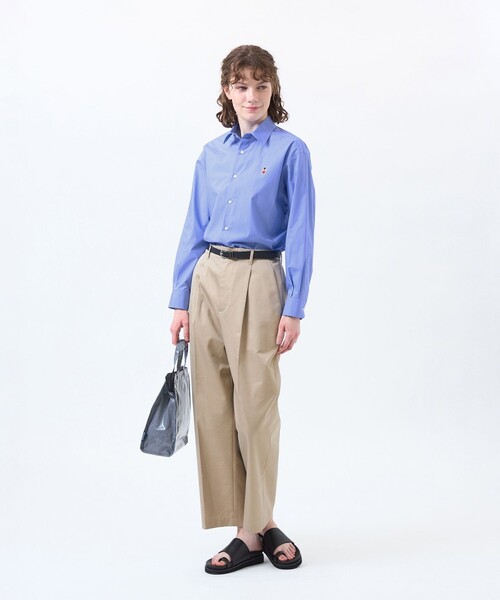 MACKINTOSH PHILOSOPHY(マッキントッシュ フィロソフィー)の「【WEB&一部店舗限定】バッキンガムベア ワッペンレギュラーカラーシャツ(シャツ/ブラウス・レディース・ブルー系その他2/ホワイト/イエロー・38)」の13枚目の写真