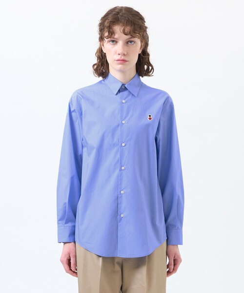 MACKINTOSH PHILOSOPHY(マッキントッシュ フィロソフィー)の「【WEB&一部店舗限定】バッキンガムベア ワッペンレギュラーカラーシャツ(シャツ/ブラウス・レディース・ブルー系その他2/ホワイト/イエロー・38)」の15枚目の写真
