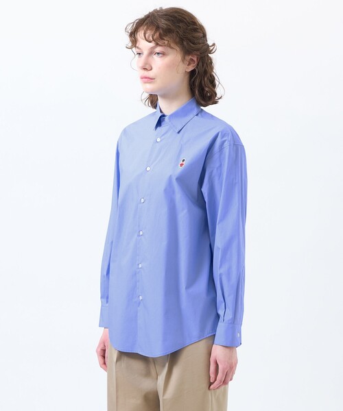 MACKINTOSH PHILOSOPHY(マッキントッシュ フィロソフィー)の「【WEB&一部店舗限定】バッキンガムベア ワッペンレギュラーカラーシャツ(シャツ/ブラウス・レディース・ブルー系その他2/ホワイト/イエロー・38)」の11枚目の写真