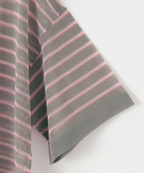 LEPSIM（レプシィム）の「12ゲージシアースキッパーSS　664904（ニット/セーター・レディース・ライトブルー/ブラック/ホワイト×ブラック/グレー系その他・FREE）」の9枚目の写真