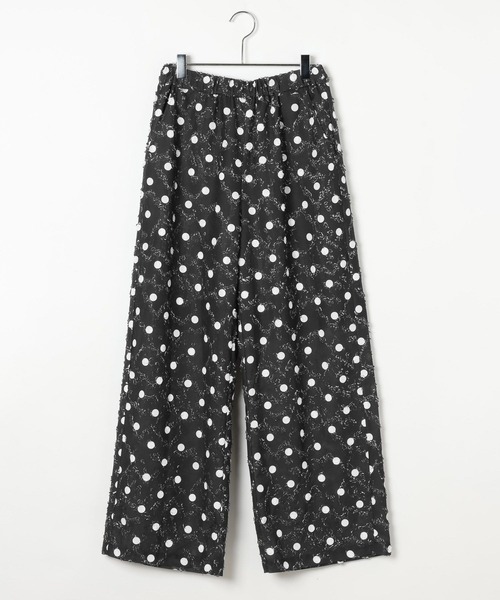 BAYFLOW（ベイフロー）の「[ウエストゴム仕様]カットジャガード柄パンツ（その他パンツ・レディース・ダークブラウン/ブラック・FREE）」の15枚目の写真