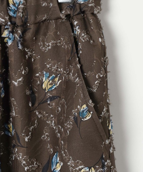 BAYFLOW（ベイフロー）の「[ウエストゴム仕様]カットジャガード柄パンツ（その他パンツ・レディース・ダークブラウン/ブラック・FREE）」の18枚目の写真