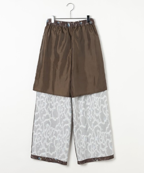 BAYFLOW（ベイフロー）の「[ウエストゴム仕様]カットジャガード柄パンツ（その他パンツ・レディース・ダークブラウン/ブラック・FREE）」の22枚目の写真