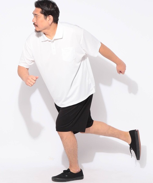 PIMLICO(ピムリコ)の「メッシュ ポロシャツ 半袖 クールタッチ メンズ 大きいサイズ COOL TOUCH DRY シャツ PIMLICO (ピムリコ)(ポロシャツ・メンズ・ホワイト/ダークグレー/ブラック/ネイビー・X1(3L~4L)/X2(4L~5L)/X3(6L~7L)/X4(8L~9L)/X5(9L~10L))」の8枚目の写真