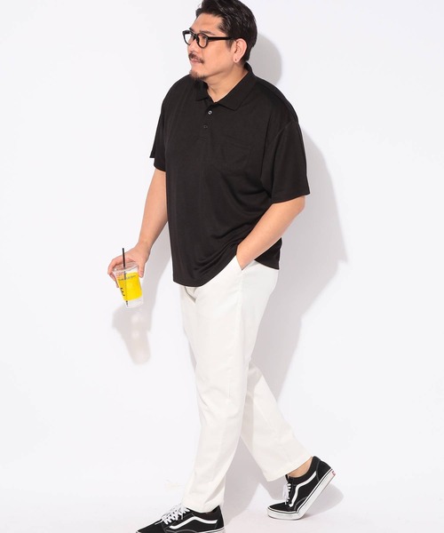 PIMLICO(ピムリコ)の「メッシュ ポロシャツ 半袖 クールタッチ メンズ 大きいサイズ COOL TOUCH DRY シャツ PIMLICO (ピムリコ)(ポロシャツ・メンズ・ホワイト/ダークグレー/ブラック/ネイビー・X1(3L~4L)/X2(4L~5L)/X3(6L~7L)/X4(8L~9L)/X5(9L~10L))」の5枚目の写真