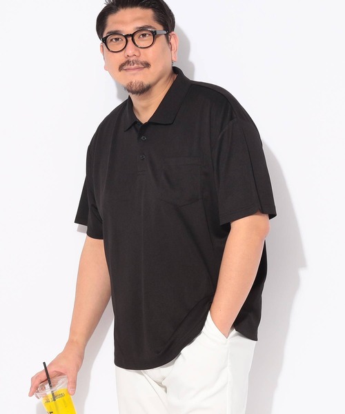 PIMLICO(ピムリコ)の「メッシュ ポロシャツ 半袖 クールタッチ メンズ 大きいサイズ COOL TOUCH DRY シャツ PIMLICO (ピムリコ)(ポロシャツ・メンズ・ホワイト/ダークグレー/ブラック/ネイビー・X1(3L~4L)/X2(4L~5L)/X3(6L~7L)/X4(8L~9L)/X5(9L~10L))」の7枚目の写真