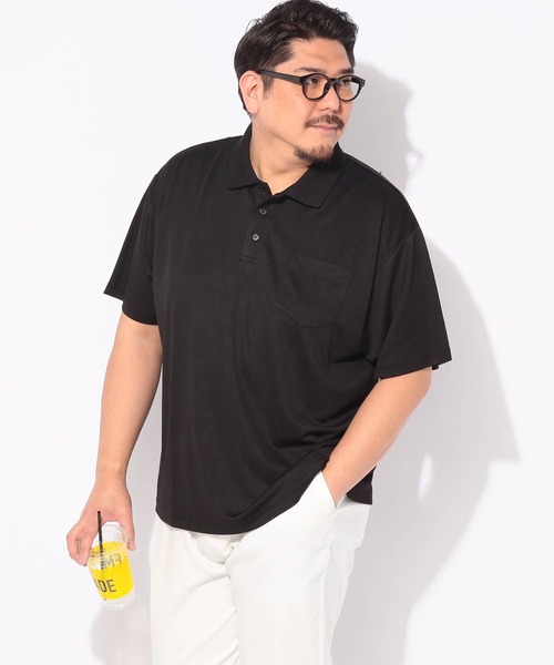 PIMLICO(ピムリコ)の「メッシュ ポロシャツ 半袖 クールタッチ メンズ 大きいサイズ COOL TOUCH DRY シャツ PIMLICO (ピムリコ)(ポロシャツ・メンズ・ホワイト/ダークグレー/ブラック/ネイビー・X1(3L~4L)/X2(4L~5L)/X3(6L~7L)/X4(8L~9L)/X5(9L~10L))」の6枚目の写真