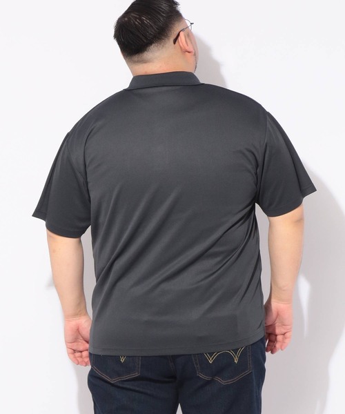 PIMLICO(ピムリコ)の「メッシュ ポロシャツ 半袖 クールタッチ メンズ 大きいサイズ COOL TOUCH DRY シャツ PIMLICO (ピムリコ)(ポロシャツ・メンズ・ホワイト/ダークグレー/ブラック/ネイビー・X1(3L~4L)/X2(4L~5L)/X3(6L~7L)/X4(8L~9L)/X5(9L~10L))」の21枚目の写真