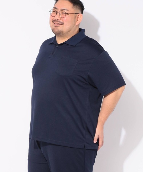 PIMLICO(ピムリコ)の「メッシュ ポロシャツ 半袖 クールタッチ メンズ 大きいサイズ COOL TOUCH DRY シャツ PIMLICO (ピムリコ)(ポロシャツ・メンズ・ホワイト/ダークグレー/ブラック/ネイビー・X1(3L~4L)/X2(4L~5L)/X3(6L~7L)/X4(8L~9L)/X5(9L~10L))」の18枚目の写真