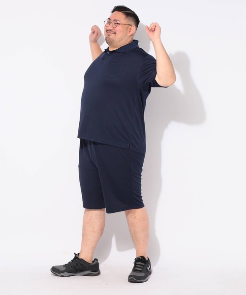 PIMLICO(ピムリコ)の「メッシュ ポロシャツ 半袖 クールタッチ メンズ 大きいサイズ COOL TOUCH DRY シャツ PIMLICO (ピムリコ)(ポロシャツ・メンズ・ホワイト/ダークグレー/ブラック/ネイビー・X1(3L~4L)/X2(4L~5L)/X3(6L~7L)/X4(8L~9L)/X5(9L~10L))」の17枚目の写真