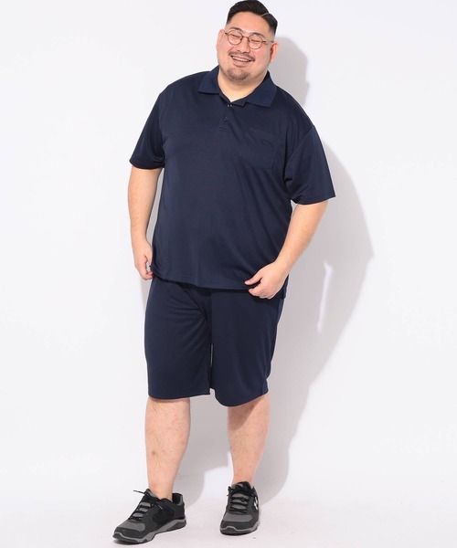 PIMLICO(ピムリコ)の「メッシュ ポロシャツ 半袖 クールタッチ メンズ 大きいサイズ COOL TOUCH DRY シャツ PIMLICO (ピムリコ)(ポロシャツ・メンズ・ホワイト/ダークグレー/ブラック/ネイビー・X1(3L~4L)/X2(4L~5L)/X3(6L~7L)/X4(8L~9L)/X5(9L~10L))」の15枚目の写真