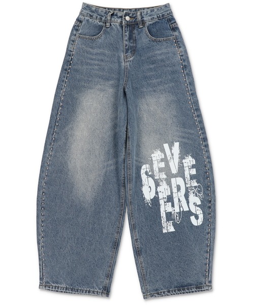 SPINNS（スピンズ）の「サイドスタッズバルーンパンツ/バディガール（その他パンツ・レディース・ブルー/ブラック・ONESIZE）」の13枚目の写真