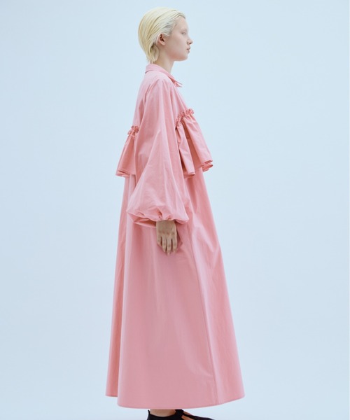 PERNA(ペルナ)の「ペプラムシャツワンピース(ワンピース・レディース・ピンク/ブラック・MEDIUM/LARGE)」の12枚目の写真