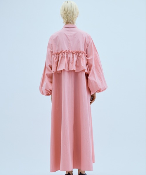 PERNA(ペルナ)の「ペプラムシャツワンピース(ワンピース・レディース・ピンク/ブラック・MEDIUM/LARGE)」の13枚目の写真