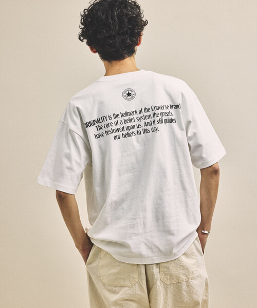 CONVERSE(コンバース)の「CONVERSE/コンバース 別注 ヴィンテージライク フォト TEE(Tシャツ/カットソー・メンズ・ブラック系その他/オフホワイト/チャコールグレー/ブラック/ホワイト系その他/ホワイト・SMALL/LARGE/MEDIUM)」の21枚目の写真