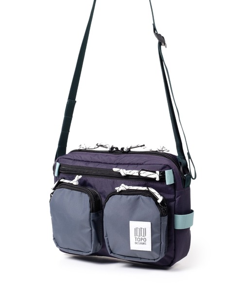 TOPO DESIGNS(トポデザインズ)の「500mlペットボトル収納可能【TOPO DESIGNS】BLOCK BAG(ショルダーバッグ・メンズ・オレンジ/ホワイト系その他/パープル系その他/ブラック系・ONE SIZE)」の3枚目の写真