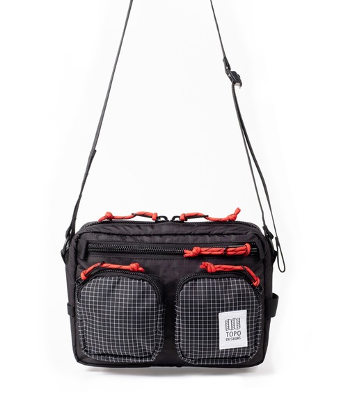 TOPO DESIGNS(トポデザインズ)の「500mlペットボトル収納可能【TOPO DESIGNS】BLOCK BAG(ショルダーバッグ・メンズ・オレンジ/ホワイト系その他/パープル系その他/ブラック系・ONE SIZE)」の12枚目の写真