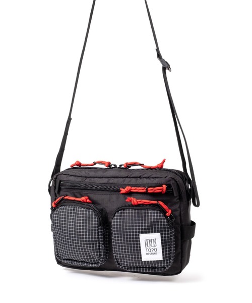 TOPO DESIGNS(トポデザインズ)の「500mlペットボトル収納可能【TOPO DESIGNS】BLOCK BAG(ショルダーバッグ・メンズ・オレンジ/ホワイト系その他/パープル系その他/ブラック系・ONE SIZE)」の11枚目の写真