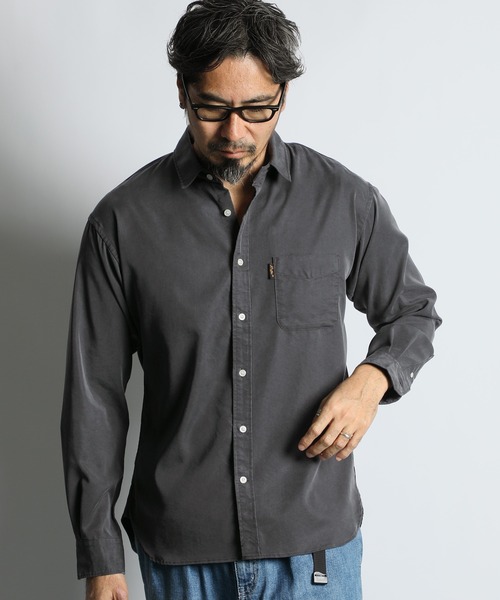 セール】TENCEL POLYESTER FIBRIL REGULAR COLLAR SHIRT：レギュラー
