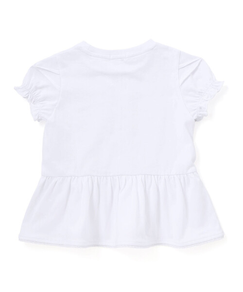 BeBe Petits Pois Vert(ベベプチポワヴェール)の「【店舗限定】レースタックフレア天竺半袖Tシャツ(Tシャツ/カットソー・キッズ・ブラック/ホワイト・130cm/120cm/140cm/110cm/150cm)」の16枚目の写真