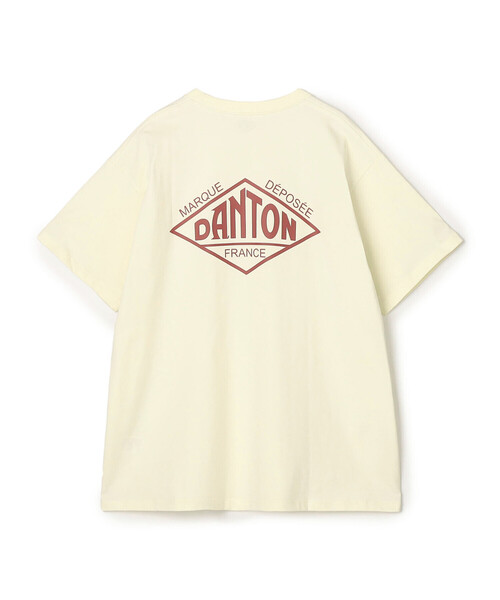 DANTON（ダントン）の「【STORE EXCLUSIVE】Short Sleeve Logo T-Shirt（Tシャツ/カットソー・メンズ・ブラック/アイボリー/オリーブ/ホワイト/ブラウン・M/L/S/XL/XXL）」の3枚目の写真