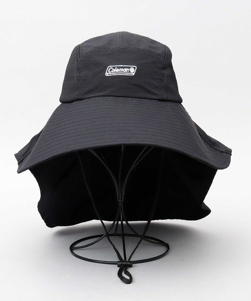 COLEMAN(コールマン)の「撥水ナイロン ロングバイザー メッシュ切替 ジェットハット ビッグサンシェード付き(ハット・メンズ・ブラック/グレー/オフホワイト・FREE)」の19枚目の写真