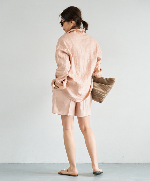 Deuxieme Classe（ドゥーズィエムクラス）の「*OGLINEN シャツ（シャツ/ブラウス・レディース・バーガンディー・FREE）」の11枚目の写真