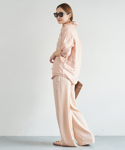 Deuxieme Classe（ドゥーズィエムクラス）の「*OGLINEN シャツ（シャツ/ブラウス・レディース・バーガンディー・FREE）」の18枚目の写真