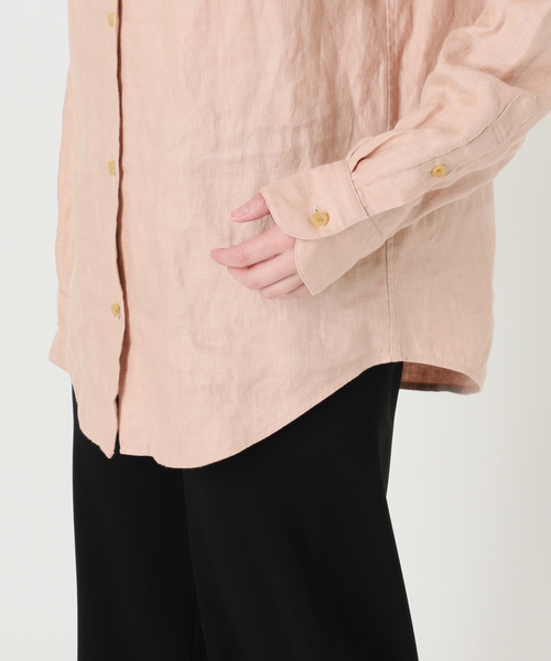 Deuxieme Classe（ドゥーズィエムクラス）の「*OGLINEN シャツ（シャツ/ブラウス・レディース・バーガンディー・FREE）」の2枚目の写真