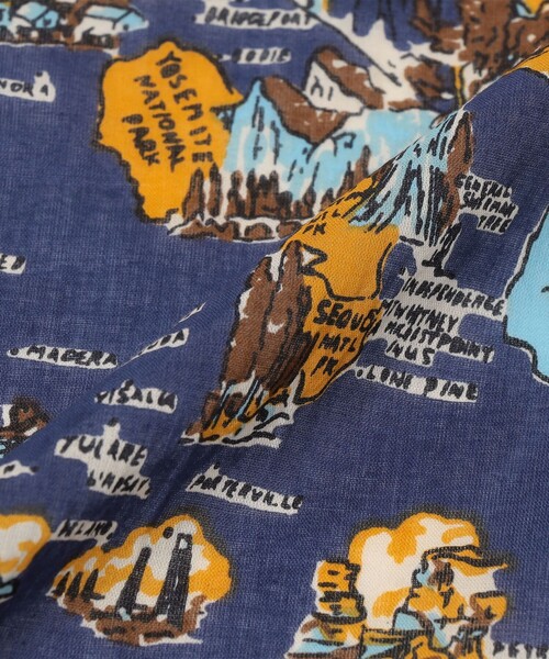 SHIPS(シップス)の「BINDU:PRINT BANDANA 26SS(ストール/ショール・メンズ・オレンジ/イエロー/ラベンダー/ネイビー/ライトブルー・ONESIZE)」の6枚目の写真