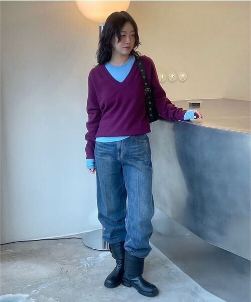 DIAGONAL(ダイアゴナル)の「BASIC LINE DENIM PANTS (dark blue)(デニムパンツ・レディース・その他・SMALL/MEDIUM)」の13枚目の写真