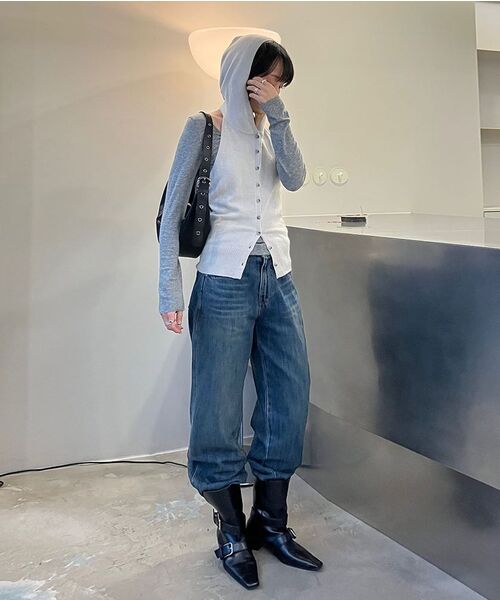 DIAGONAL(ダイアゴナル)の「BASIC LINE DENIM PANTS (dark blue)(デニムパンツ・レディース・その他・SMALL/MEDIUM)」の15枚目の写真