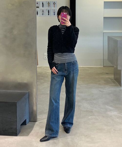 DIAGONAL(ダイアゴナル)の「BASIC LINE DENIM PANTS (dark blue)(デニムパンツ・レディース・その他・SMALL/MEDIUM)」の19枚目の写真