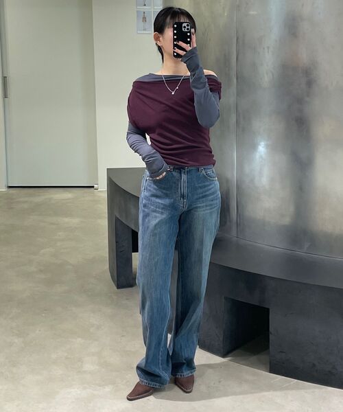 DIAGONAL(ダイアゴナル)の「BASIC LINE DENIM PANTS (dark blue)(デニムパンツ・レディース・その他・SMALL/MEDIUM)」の21枚目の写真