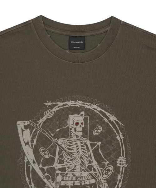 WKNDRS（ウィーキャンドース）の「[KOIN SEOUL] REAPER T-SHIRT (BROWN)（Tシャツ/カットソー・レディース・その他・SMALL/MEDIUM/LARGE/X-LARGE）」の6枚目の写真