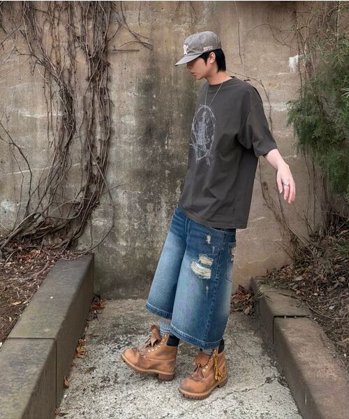 WKNDRS（ウィーキャンドース）の「[KOIN SEOUL] REAPER T-SHIRT (BROWN)（Tシャツ/カットソー・レディース・その他・SMALL/MEDIUM/LARGE/X-LARGE）」の4枚目の写真