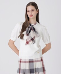 BLUE LABEL CRESTBRIDGE | アセテートコットンニットリボンプルオーバー(Tシャツ/カットソー)