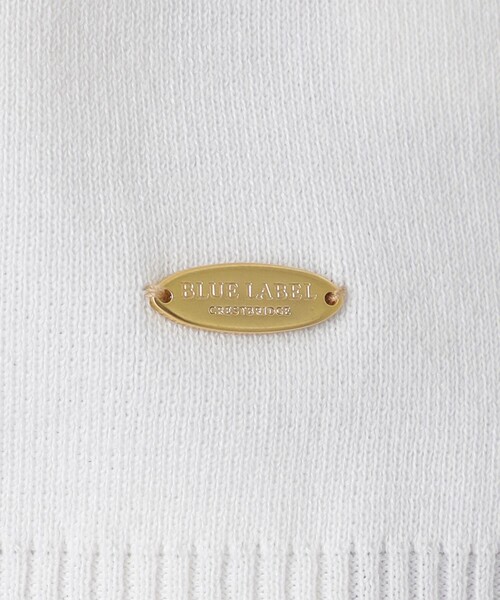 BLUE LABEL CRESTBRIDGE（ブルーレーベルクレストブリッジ）の「アセテートコットンニットリボンプルオーバー（Tシャツ/カットソー・レディース・グリーン/ブラック/オフホワイト・38）」の8枚目の写真