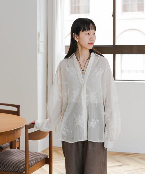 メッシュエンブロイダリーシャツ（シャツ/ブラウス）｜URBAN RESEARCH