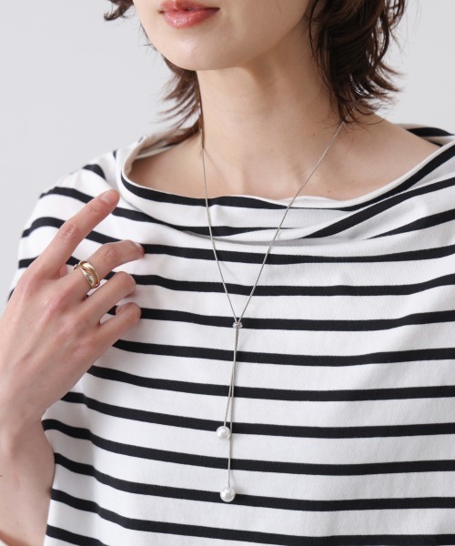 Bou Jeloud(ブージュルード)の「ダブルパールネックレス(ネックレス・レディース・ゴールド/シルバー・ONESIZE)」の2枚目の写真