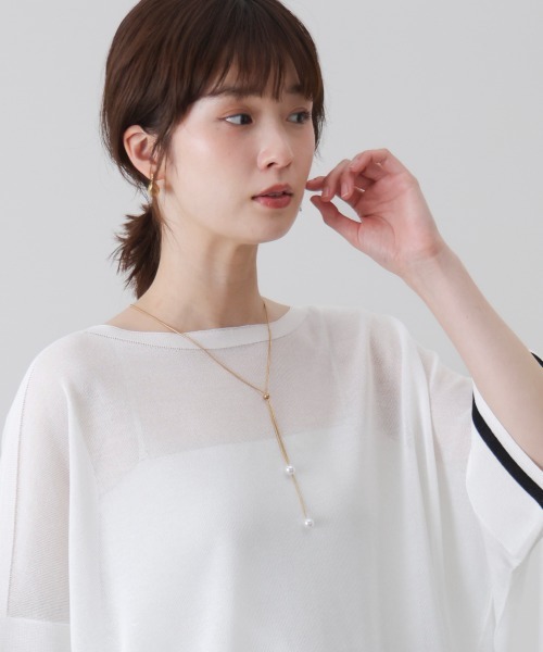 Bou Jeloud(ブージュルード)の「ダブルパールネックレス(ネックレス・レディース・ゴールド/シルバー・ONESIZE)」の4枚目の写真