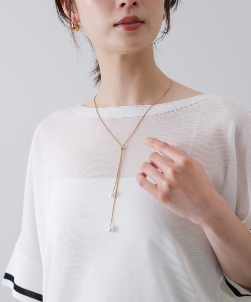 Bou Jeloud(ブージュルード)の「ダブルパールネックレス(ネックレス・レディース・ゴールド/シルバー・ONESIZE)」の5枚目の写真