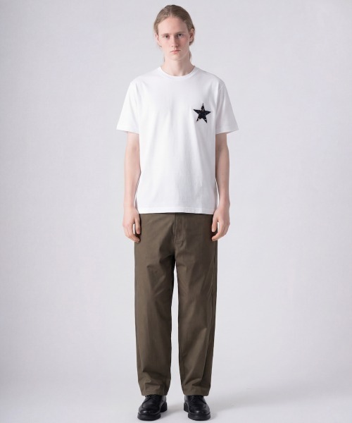 rehacer（レアセル）の「rehacer TEE : Dark Flower Star TEE / ダークフラワー スター T-shit（Tシャツ/カットソー・メンズ・ブラック/ホワイト・MEDIUM/LARGE/X-LARGE/SMALL）」の4枚目の写真