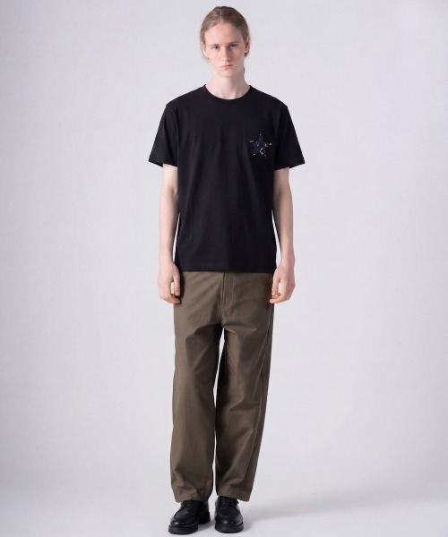 rehacer（レアセル）の「rehacer TEE : Dark Flower Star TEE / ダークフラワー スター T-shit（Tシャツ/カットソー・メンズ・ブラック/ホワイト・MEDIUM/LARGE/X-LARGE/SMALL）」の5枚目の写真