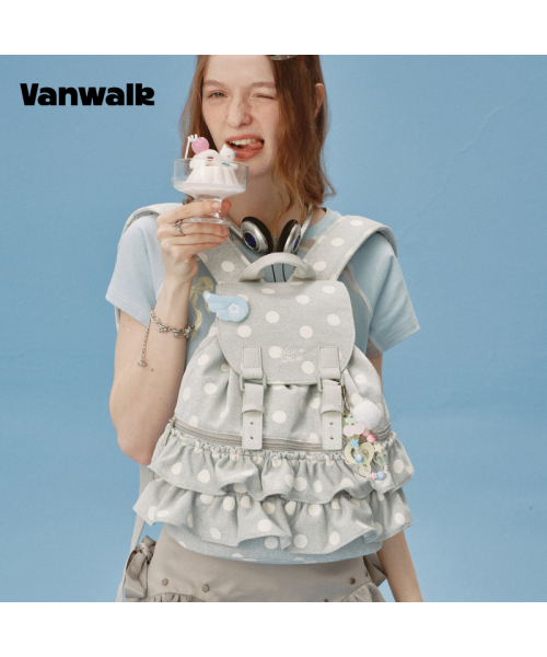 VANWALK（バンウォーク）の「Shirring Backpack [Gray]（バックパック/リュック・レディース・その他・FREE）」の2枚目の写真